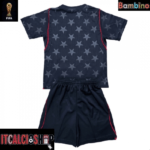 Stati Uniti Seconda Maglia Bambino Mondiali 2026 Manica Corta (+ Pantaloni corti)